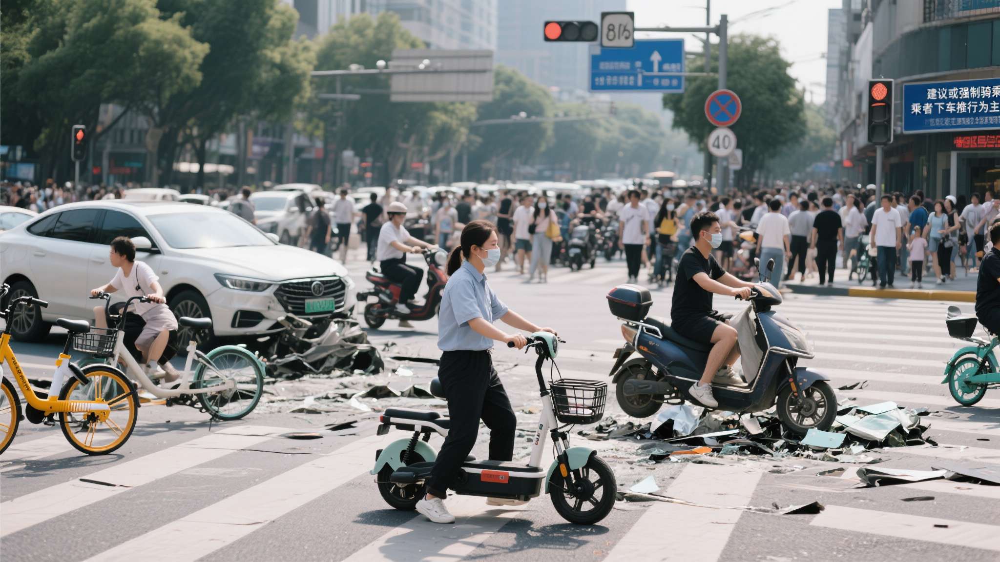 自行车骑行音箱电路图 当前许多城市面临着路口人流非机动流量较大的现实情况。据交管部门统计,大约有40%